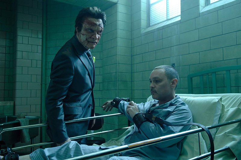 Dominic West (Jigsaw) and Doug Hutchison (Jim).
